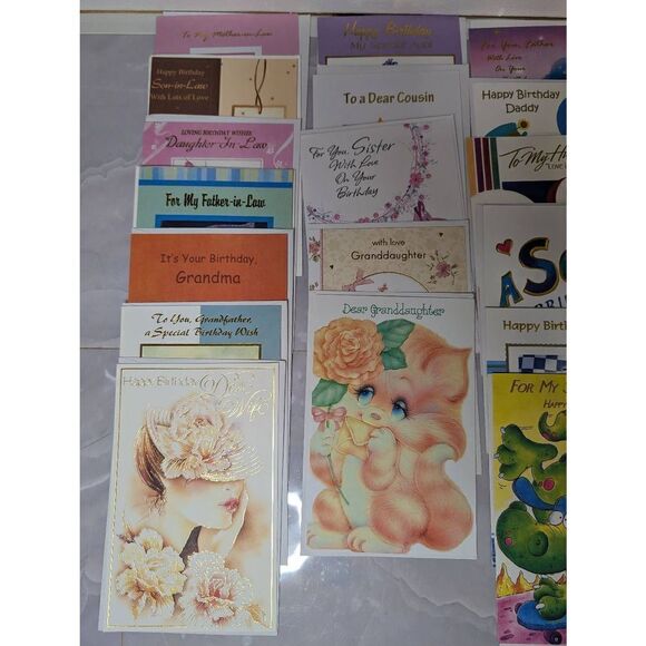 Lot Of 39 Popular Greetings Various Birthday Cards - Picture 3 of 5
